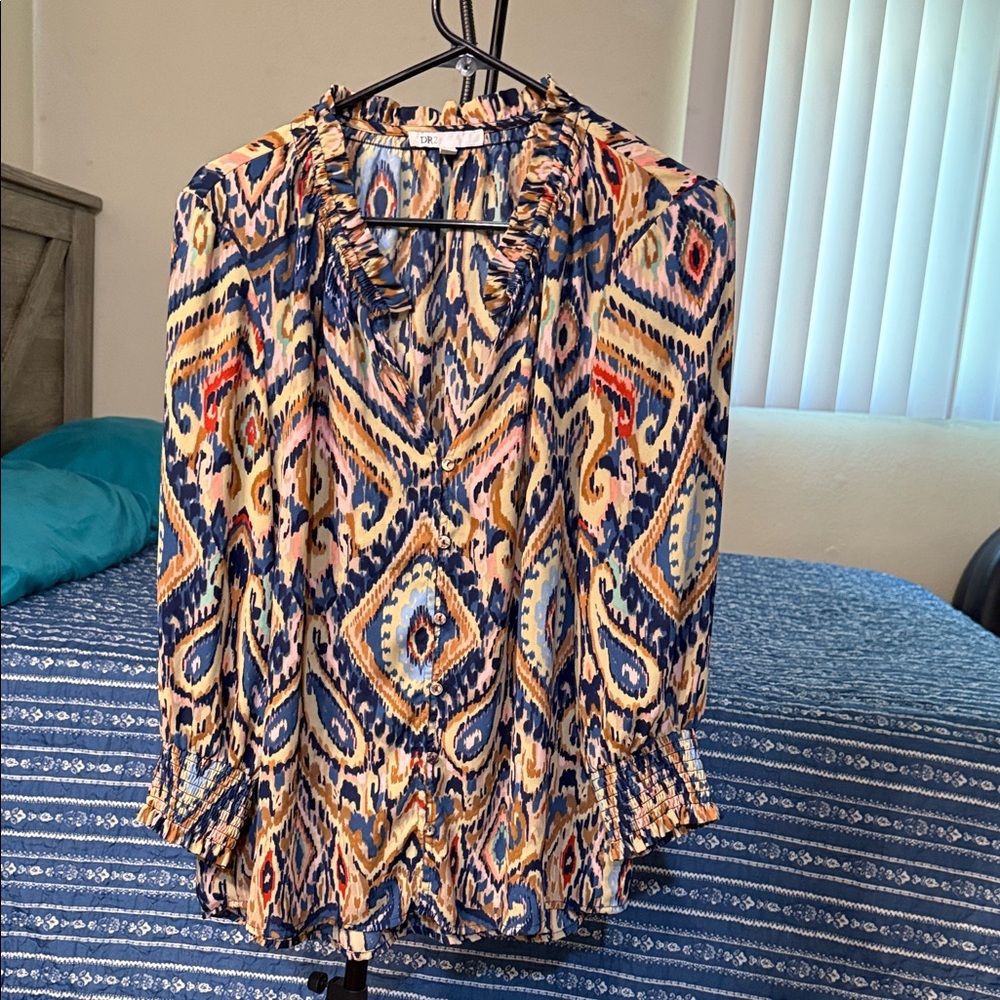 Multicolor Patterned Women's Top